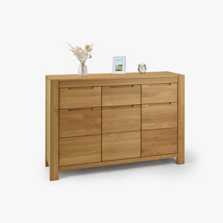 Eiche Kommode mit Türen und Schubladen
