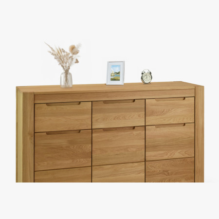 Eiche Kommode mit Türen und Schubladen