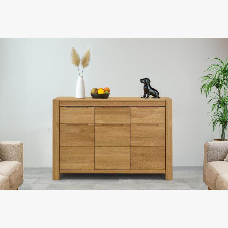 Eiche Kommode mit Türen und Schubladen