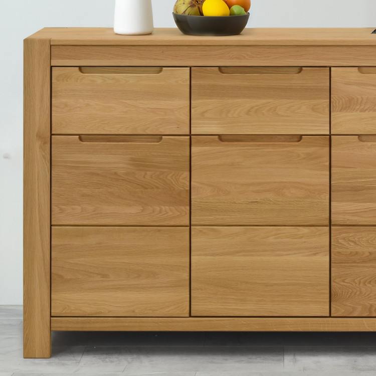Eiche Kommode mit Türen und Schubladen