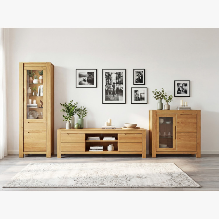 Eiche TV-Kommode 200 cm breit