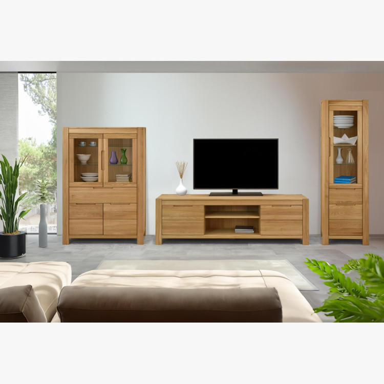 Eiche TV-Kommode 200 cm breit