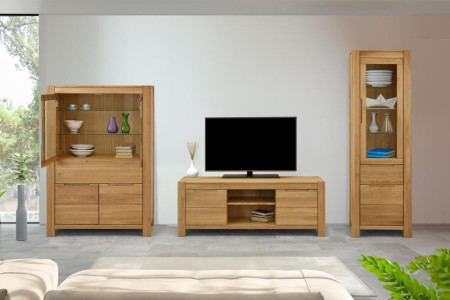 Eiche TV-Kommode 200 cm breit