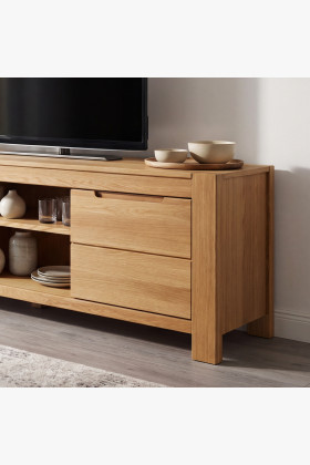 Eiche TV-Kommode 160 cm breit 2