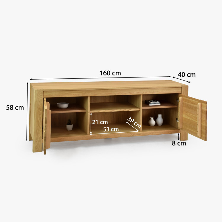 Eiche TV-Kommode 160 cm breit