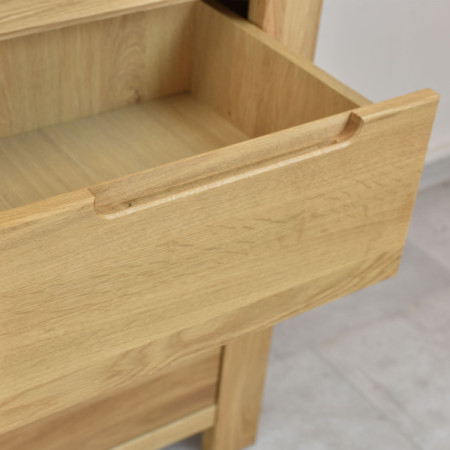 Eiche Vitrine mit Glastür(en)