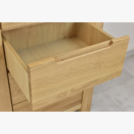 Eiche Vitrine mit Glastür(en)