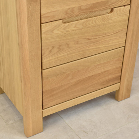 Eiche Vitrine mit Glastür(en)