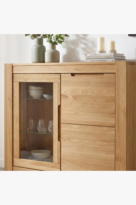 Eiche Kommode mit Türen 2