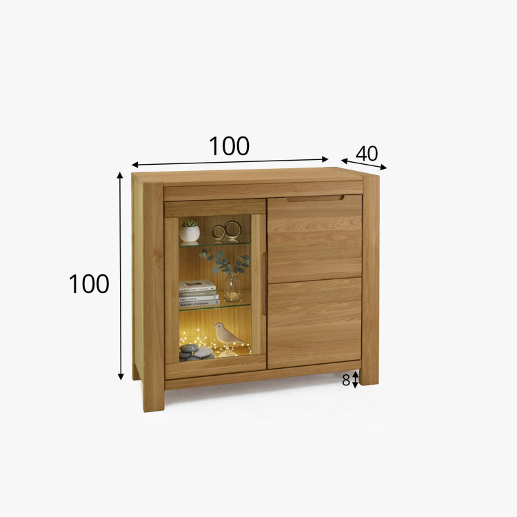 Eiche Kommode mit Türen