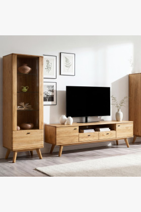 Luxuriöse Möbel für das Wohnzimmer – Set aus zwei Vitrinen und TV-Kommode 2