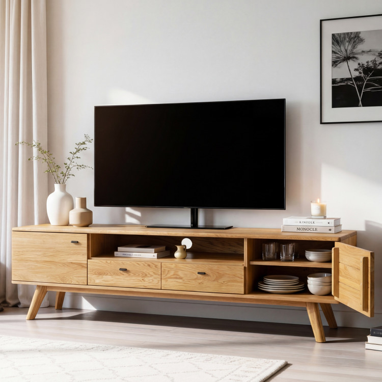 Luxuriöse Möbel für das Wohnzimmer – Set aus zwei Vitrinen und TV-Kommode
