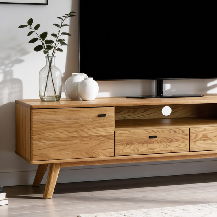 Luxuriöse Möbel für das Wohnzimmer – Set aus zwei Vitrinen und TV-Kommode