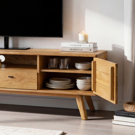 Luxuriöse Möbel für das Wohnzimmer – Set aus zwei Vitrinen und TV-Kommode
