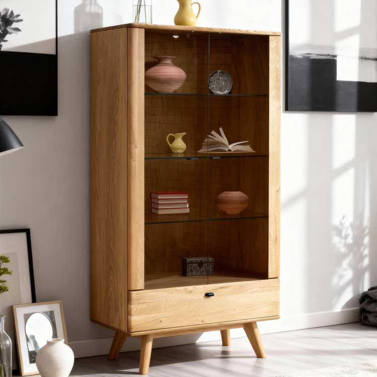 Luxuriöse Möbel für das Wohnzimmer – Set aus zwei Vitrinen und TV-Kommode