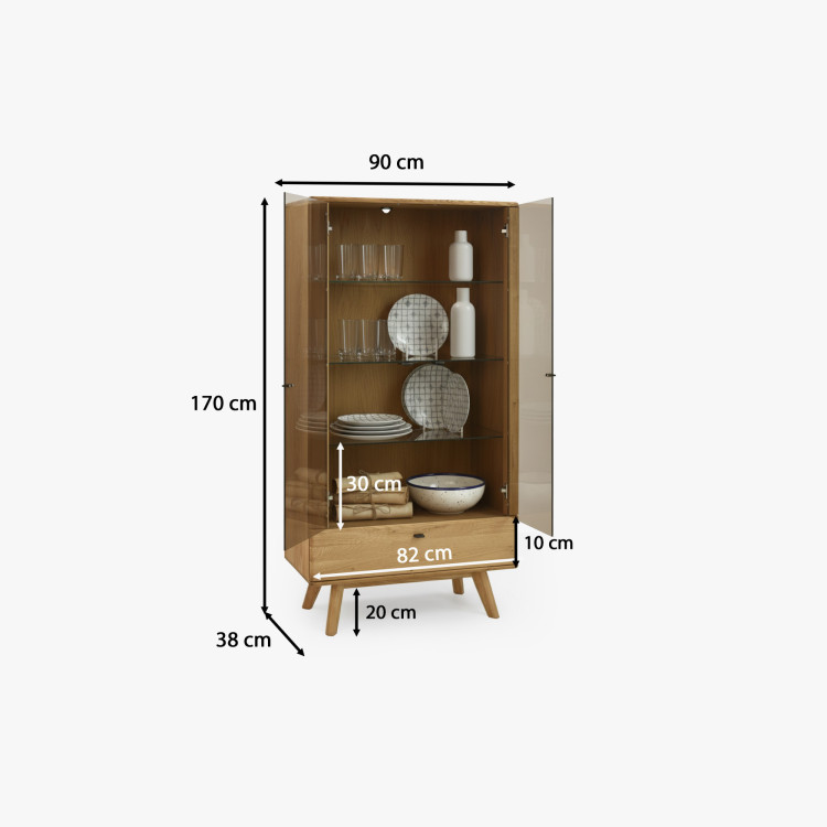 Luxuriöse Möbel für das Wohnzimmer – Set aus zwei Vitrinen und TV-Kommode