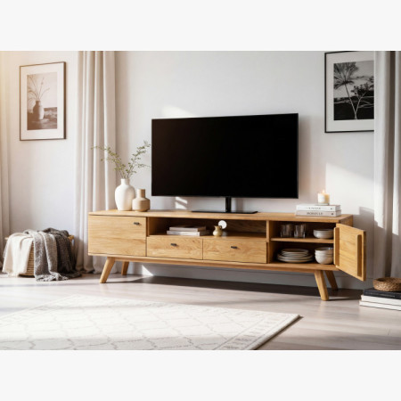 Luxuriöse Möbel für das Wohnzimmer – Set aus zwei Vitrinen und TV-Kommode