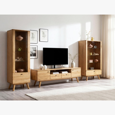 Luxuriöse Möbel für das Wohnzimmer – Set aus zwei Vitrinen und TV-Kommode