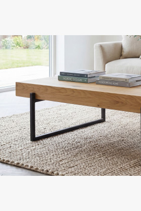 Konferenztisch aus Holzbalken 2