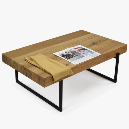 Konferenztisch aus Holzbalken