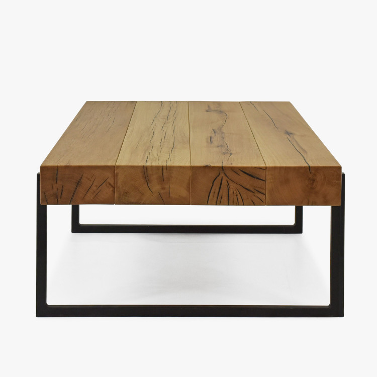 Konferenztisch aus Holzbalken