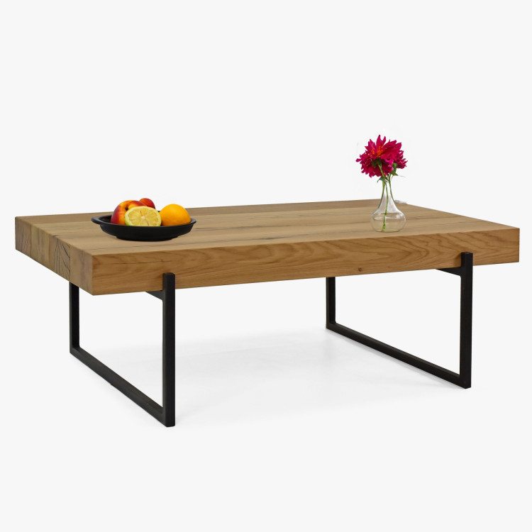 Konferenztisch aus Holzbalken