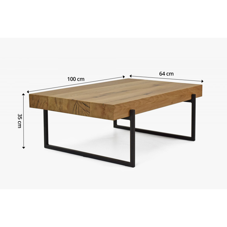 Konferenztisch aus Holzbalken