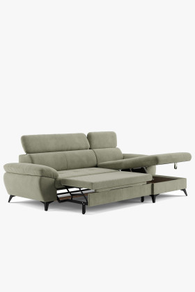 Ecksofa mit Schlaffunktion, Ecke rechts - Stoffauswahl 2