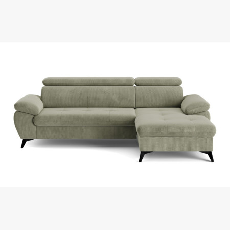 Ecksofa mit Schlaffunktion, Ecke rechts - Stoffauswahl