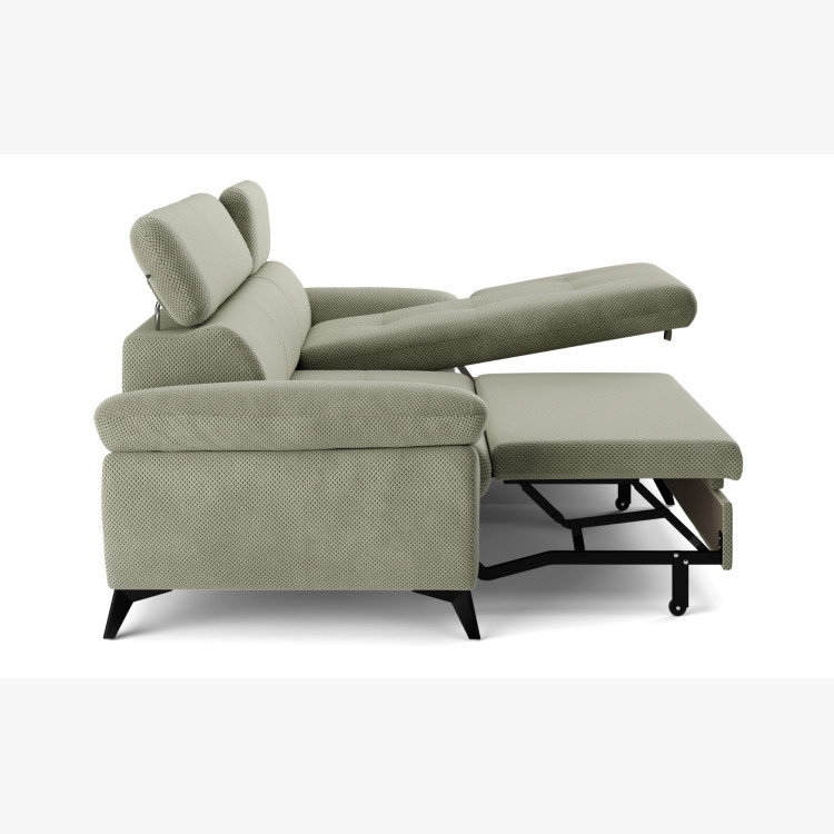 Ecksofa mit Schlaffunktion, Ecke rechts - Stoffauswahl