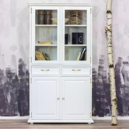 Zweiflügelige Vitrine Provence - aus Holz