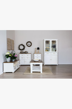 Zweiflügelige Vitrine Provence - aus Holz 2