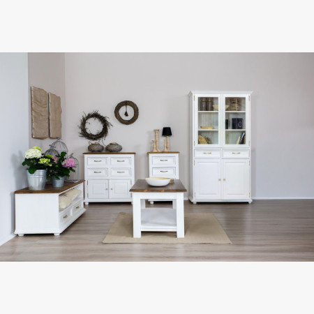 Zweiflügelige Vitrine Provence - aus Holz