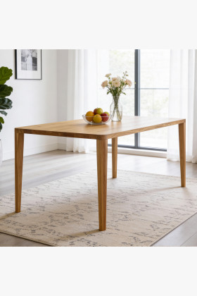 Jídelní stůl zaoblený dub 200 x 95 cm