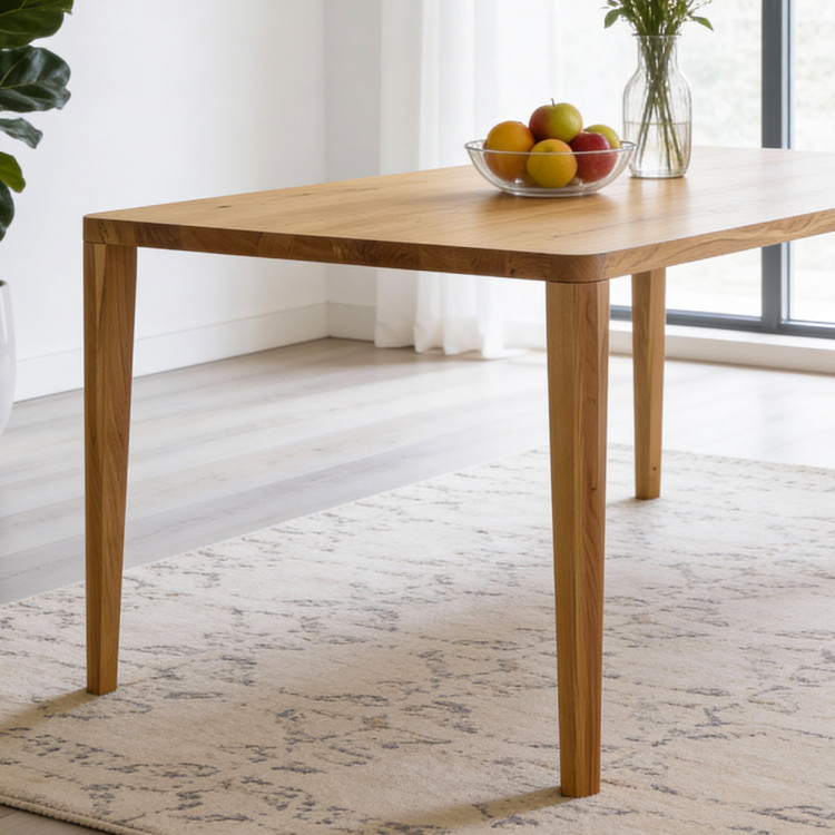 Jídelní stůl zaoblený dub 200 x 95 cm