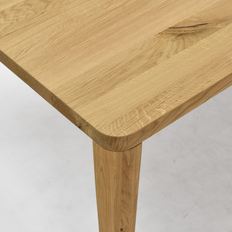 Jídelní stůl zaoblený dub 200 x 95 cm