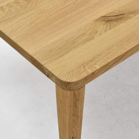 Jídelní stůl zaoblený dub 200 x 95 cm