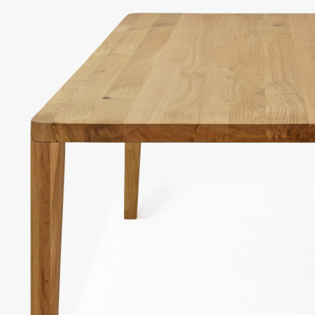 Jídelní stůl zaoblený dub 200 x 95 cm