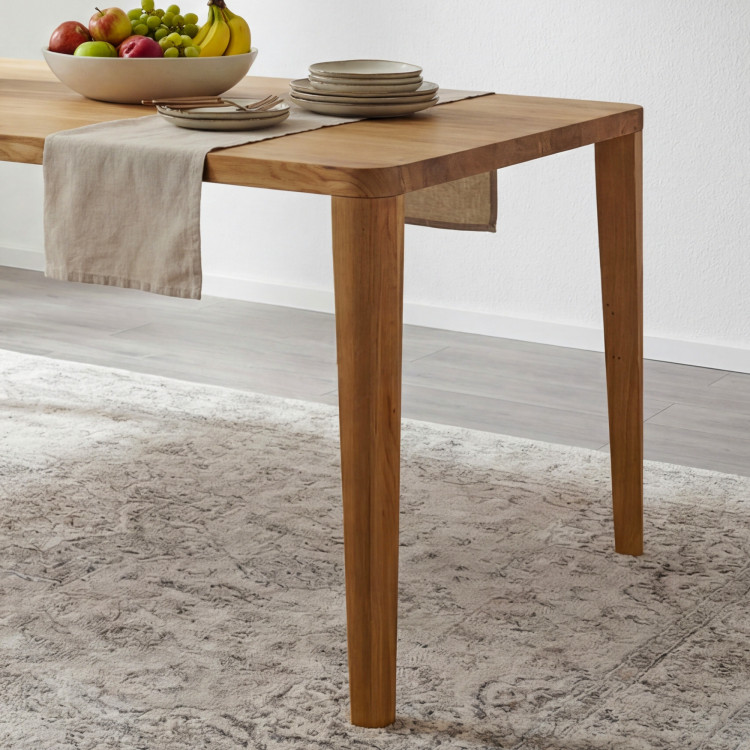 Jídelní stůl zaoblený dub 200 x 95 cm