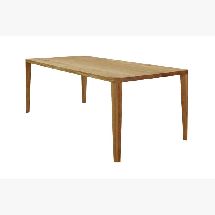 Jídelní stůl zaoblený dub 200 x 95 cm