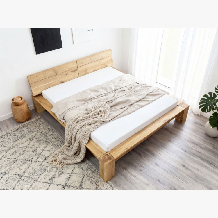 Massives Eichenbett 180 x 200 cm