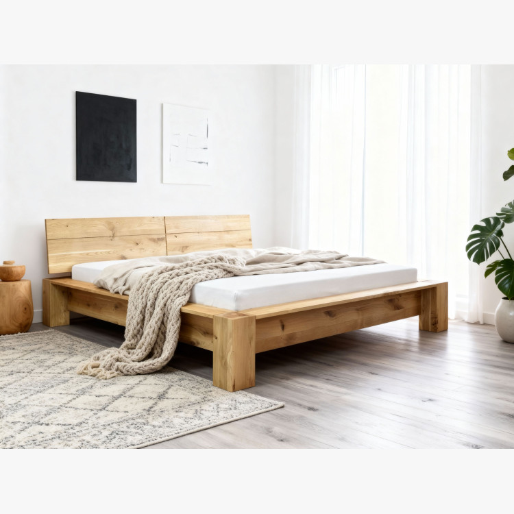 Massives Eichenbett 180 x 200 cm