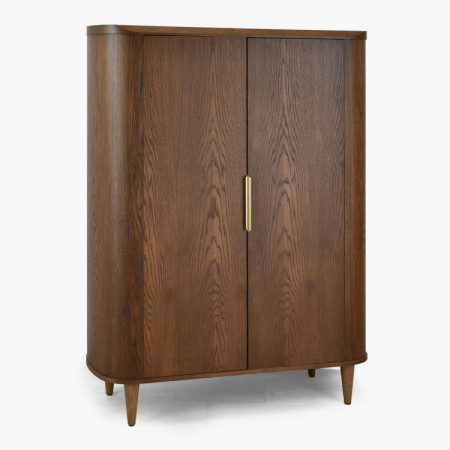 Sideboard mit zwei Türen in Nussbaumfarbe