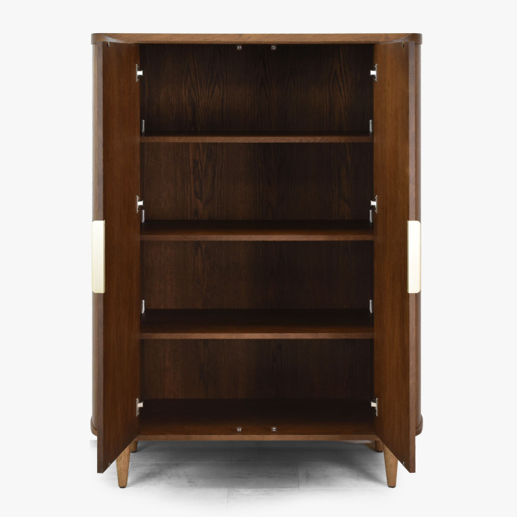 Sideboard mit zwei Türen in Nussbaumfarbe