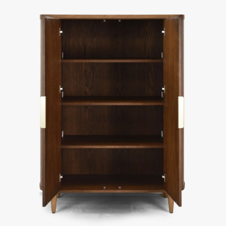 Sideboard mit zwei Türen in Nussbaumfarbe