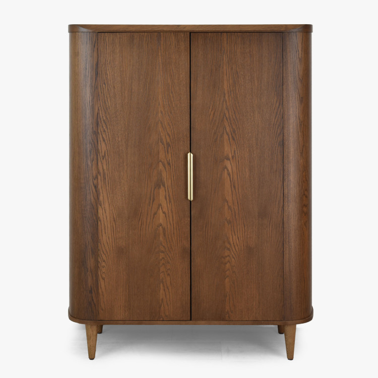 Sideboard mit zwei Türen in Nussbaumfarbe