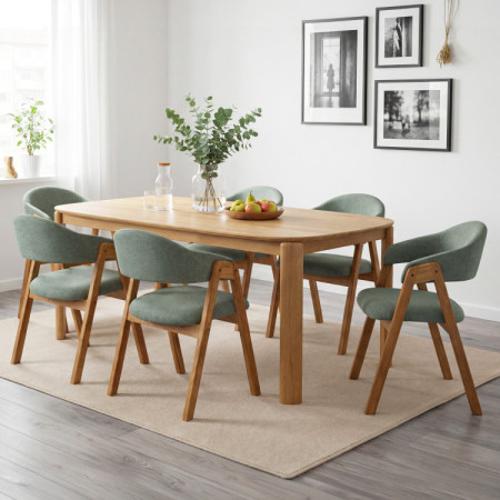 Designierter Esstisch aus Holz 200 x 100 cm