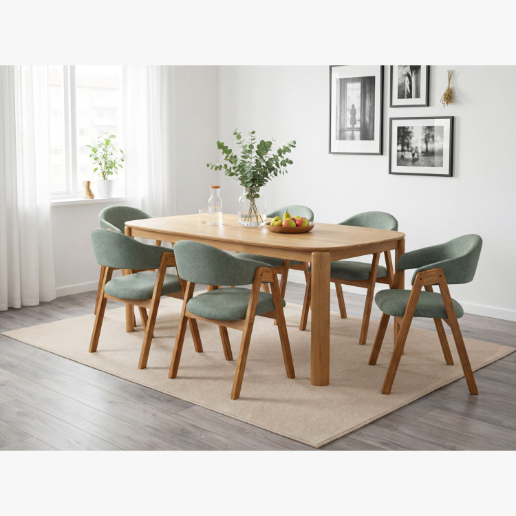 Designierter Esstisch aus Holz 200 x 100 cm