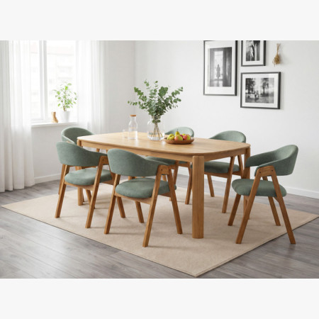 Designierter Esstisch aus Holz 200 x 100 cm