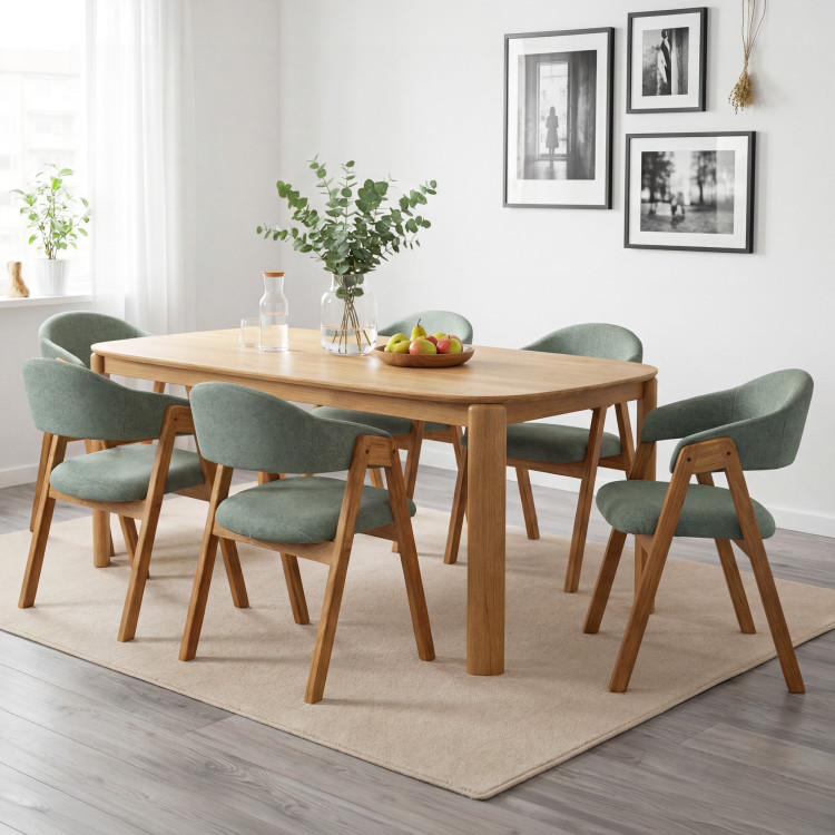 Designierter Esstisch aus Holz 180 x 90 cm